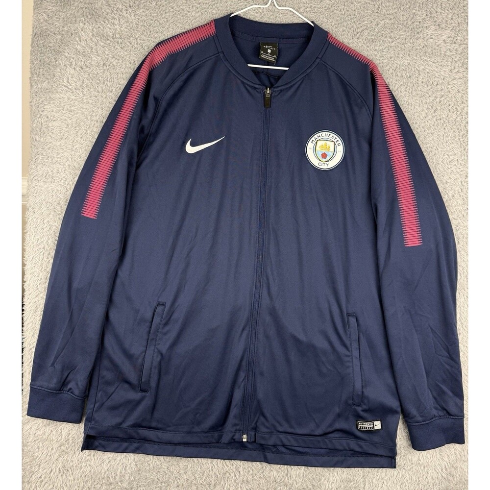 Nike Manchester City FC Anthem Track Jacket Men’s XL Dri-Fit Soccer Full Zip
